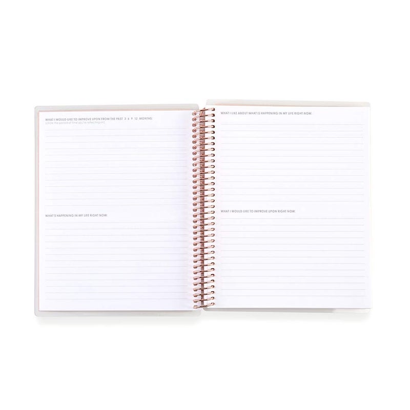Erin Condren 7" x 9" Prompted Vision Journal - Turquoise Changeable Cover w/Platinum Coil. Vision Spreads, Lined, Dot grid, Sketchbook pages w/ 160 Pages, 80 Sheets of 80# Mohawk Paper - Image 3